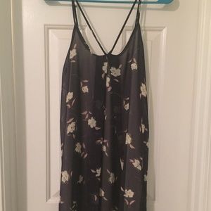 Audrey 3+1 Navy Floral Mini Dress